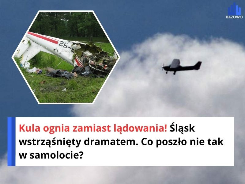 Kula ognia zamiast lądowania! Śląsk wstrząśnięty dramatem. Co poszło nie tak w samolocie?